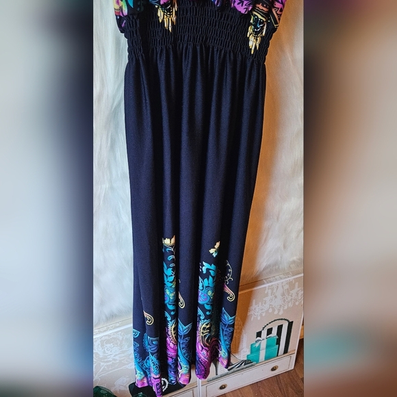 Beaches Sweeping Summer Romance Maxi Dress w/ Elastic Waist - Picture 3 of 7